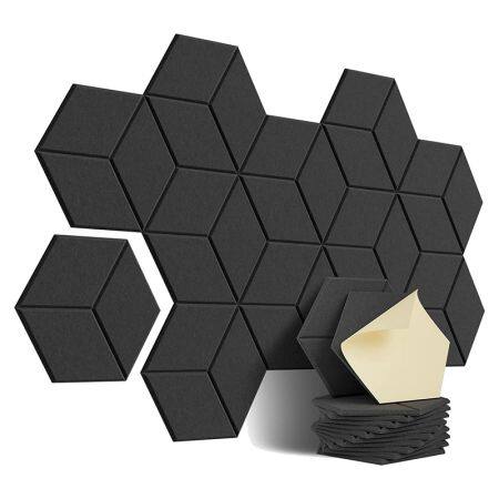 Self-Adhesive Sound Proof Panels: 12 Pack for Acoustic Treatment