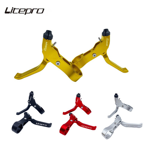 Litepro một cặp cần phanh chữ v cho xe đạp gấp cần phanh siêu nhẹ bằng hợp kim nhôm cho xe đạp birdy brompton