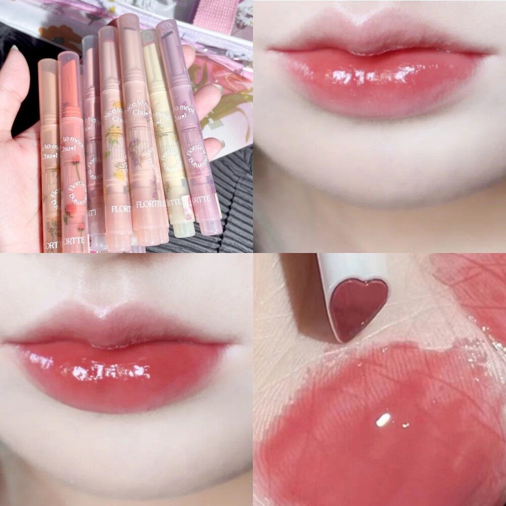 Flortte love son thạch bút son dưỡng môi gương nước giữ ẩm son bóng