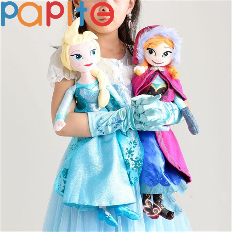 PAPITE ON SALE 50CM Elsa Anna Frozen 2 Singing Fashion Plush Toy Princess