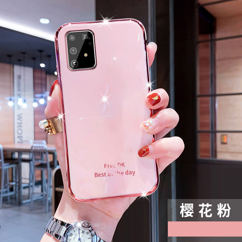 Ốp cho samsung galaxy note 10 lite ốp điện thoại mạ 6d màu trơn sang trọng ốp chống sốc tpu silicon mềm bóng cho samsung note 10 lite
