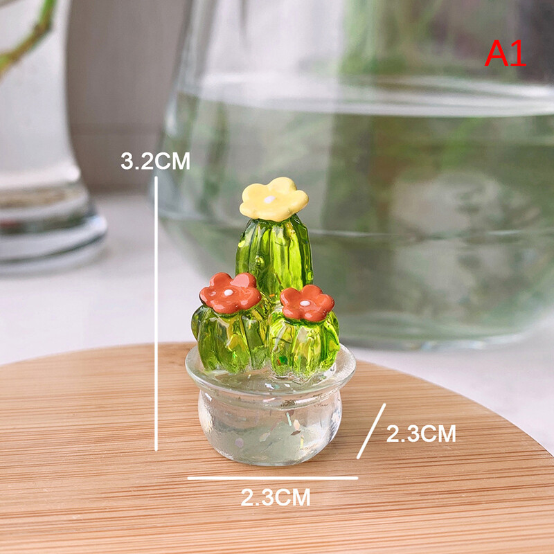 Greenwind đồ trang trí tượng xương rồng đồ trang trí bên trong xe hơi thủ công để bàn đồ trang trí cây thu nhỏ dễ thương sáng tạo để trang trí nhà cửa