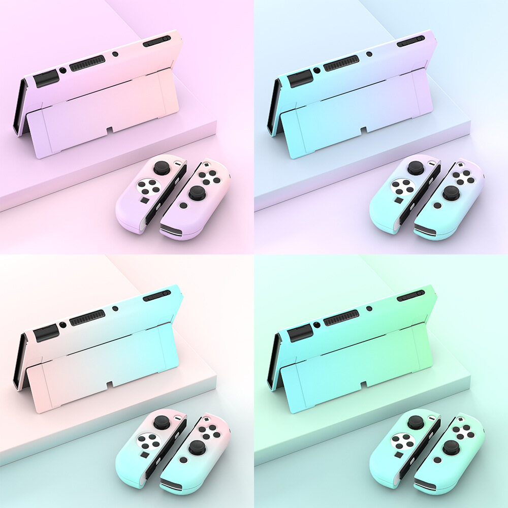 Narsta 2022 NEW For Nintendo Switch OLED Protective Case Hard Cover Console JoyCon OLED Shell PC for Nintendo Switch Accessories Skin