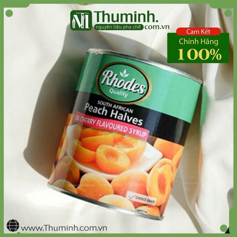 Đào ngâm rhodes lon- 825g