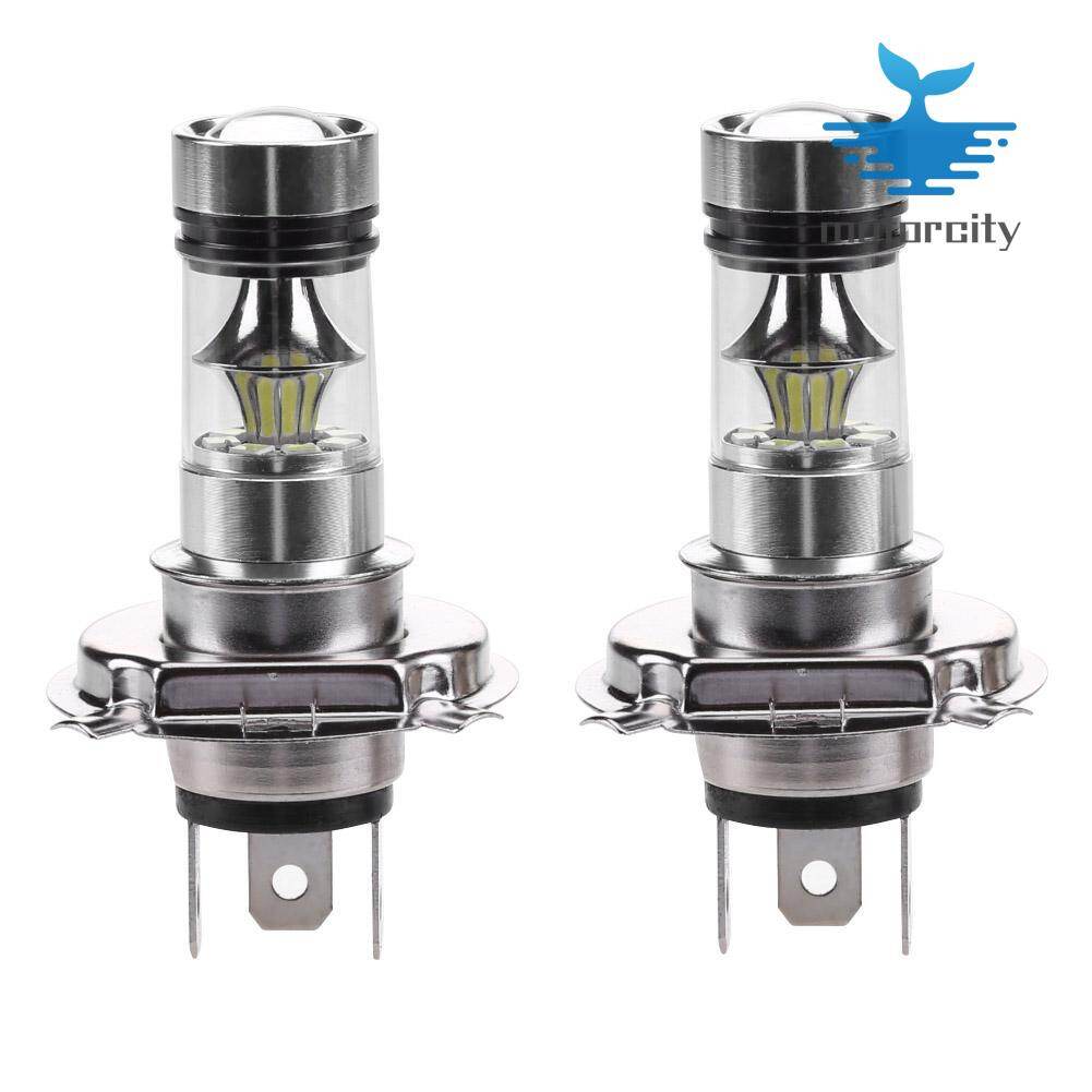 2/4 Chiếc Đèn LED DRL Lái Xe Ô Tô Công Suất Cao H4 100W 2828 20SMD Bóng Đèn Sương Mù