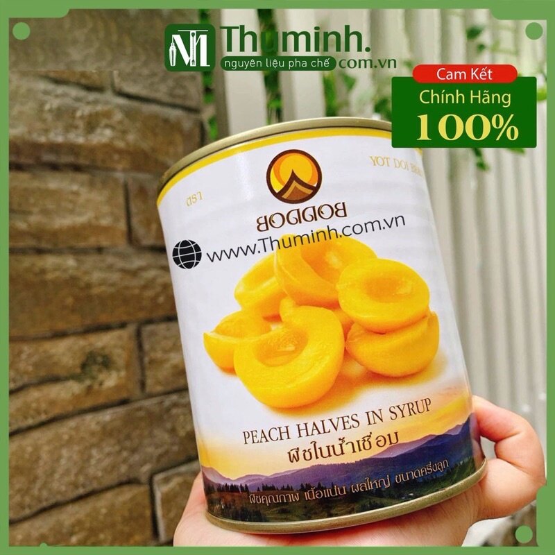 Đào ngâm thái lan boddob lon- 820g