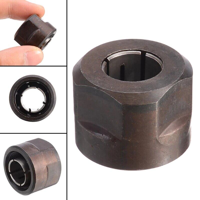 【Thriving】 Bộ Phận Của Bộ Định Tuyến Ống Kẹp 1/2 "Kim Loại Đen 22.5X27Mm Với Cao