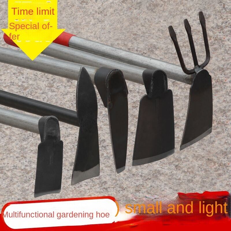 Hộ gia đình Hoa Thủ Công hoe đa chức năng Thép Mangan hoa nhỏ hoe làm cỏ hoa xẻng đất hai mục đích rèn trẻ em HOE