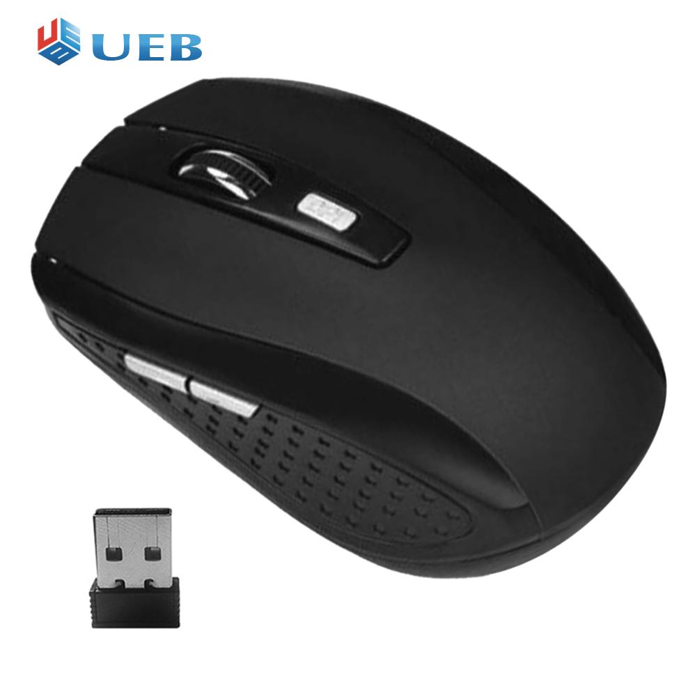 Chuột quang không dây di động 2.4ghz bộ thu usb 6 nút chuột 2000 dpi