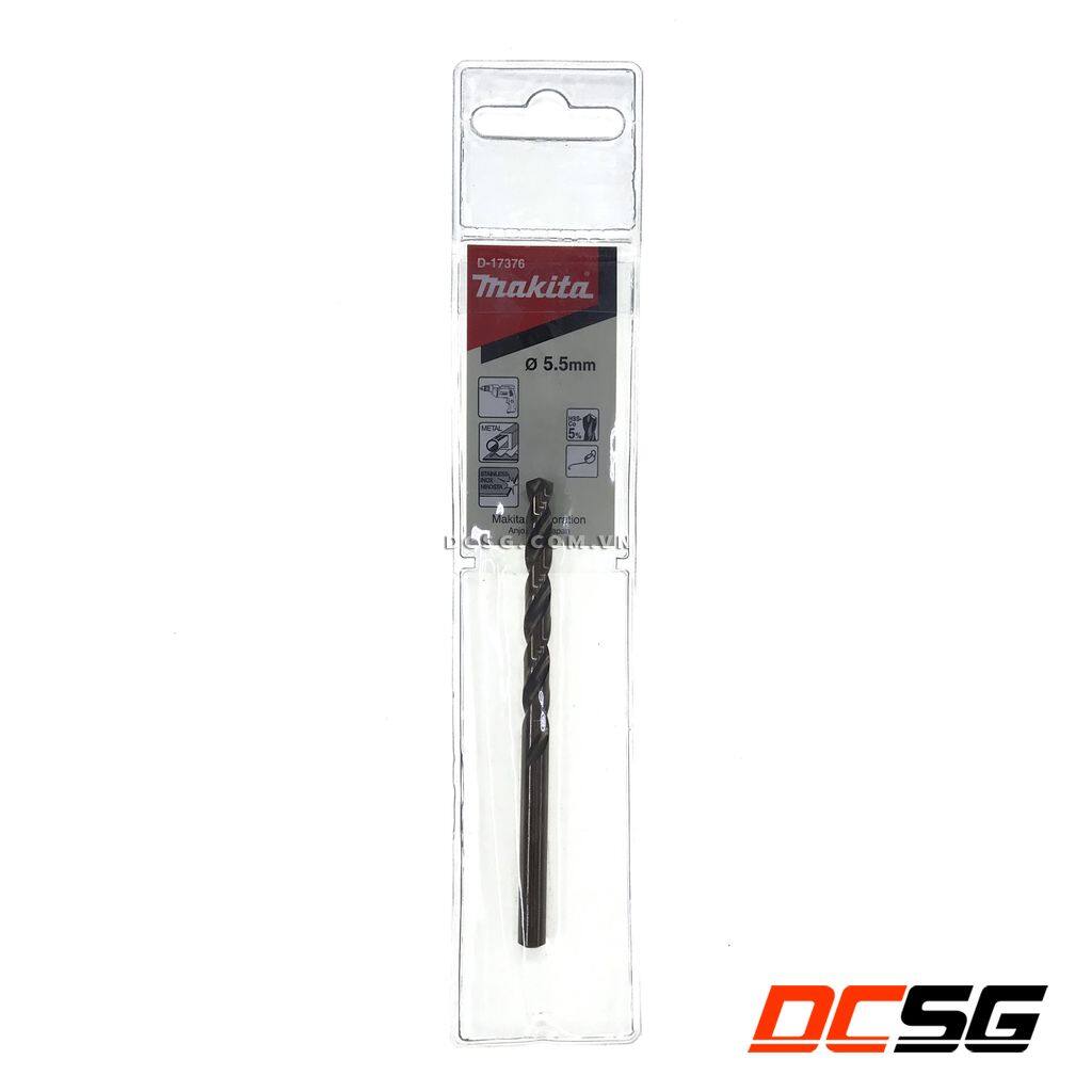 Mũi khoan inox hss-co 5% 5.5x93mm makita d-17376