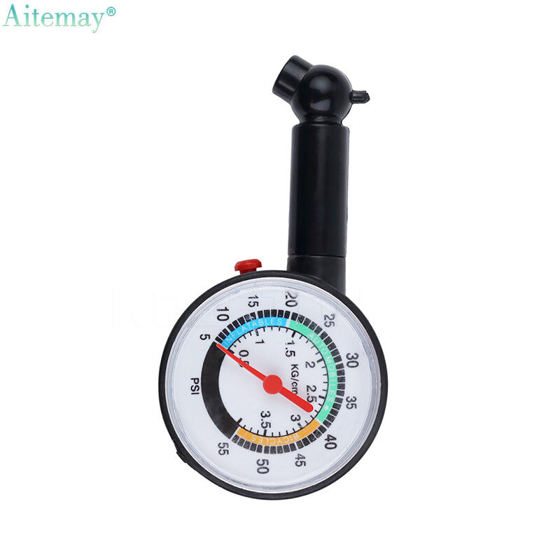 Aitemay Giám Sát Áp Suất Lốp Hệ Thống 0-50 Psi Lốp Đo Áp Suất Quay Meter Bánh Xe Áp Suất Không Khí Thử Đối Với Auto Động Cơ Xe Xe Tải