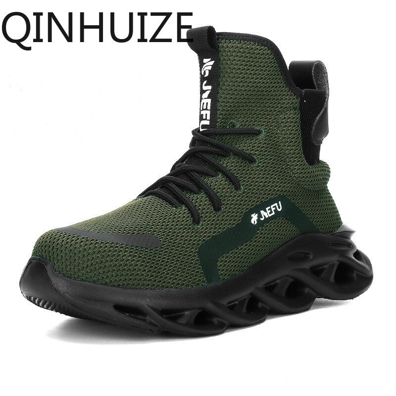 Giày Bảo Hộ Lao Động QINHUIZE, Mũi Thép Cao Cổ, Chống Va Đập, Chống Xuyên Thủng, Cách Điện, Giày An Toàn Nhẹ Và Thoáng Khí