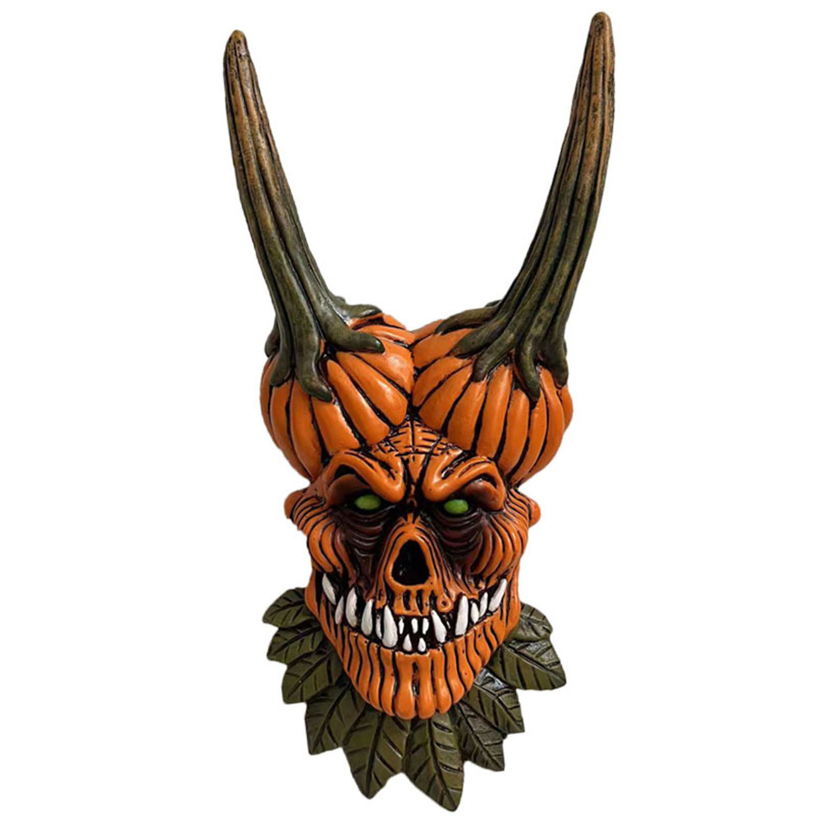 Microgood Mặt Dây Chuyền Ma Quỷ Halloween Thủ Công Nhựa Thực Tế Bí Ngô hộp sọ Quỷ không khí lễ hội Trang Trí Nhà