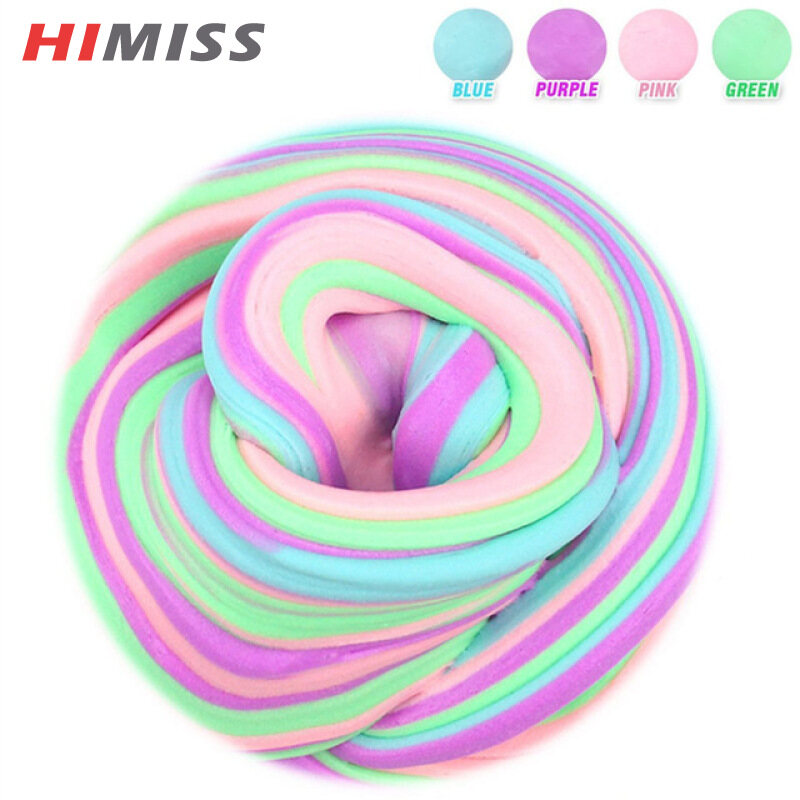 HIMISS Toy RC 60Ml Đất Sét Nhựa Mịn Động Lực Đất Sét Nhẹ Đất Sét Polymer Mô Hình Đầy Màu Sắc Kẹo Cao Su Plasticine Cho Đồ Chơi Thủ Công