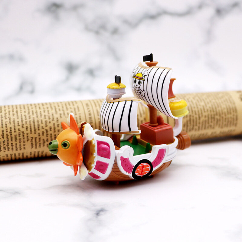 Mô hình tàu Thousand Sunny One Piece Hình lớn 10,5cm Trang trí tàu cướp biển Hình trang trí bánh