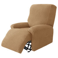 Forcheer 16-color Knitted Jacquard Recliner Cover Elastic Dust Cover Split Lazy Chivas Sofa Cover Non-slip Sofa Cover Corn Fleece All-inclusive Seat Cover with Side Pockets