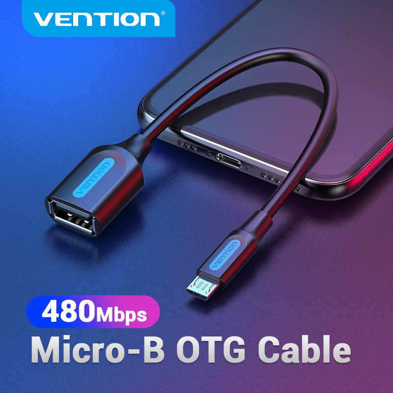Vention Micro USB OTG Cable USB 2.0 Micro-B Male To USB 2.0-A Female Connector OTG Adapter Cable For