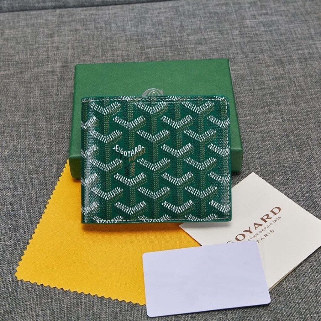 Goyard 2023 Mới Goya Ví Cùng Phong Cách Nhiều khe cắm thẻ Ví quần đùi thời trang Nửa Gấp Ví dùng cho cả nam và nữ