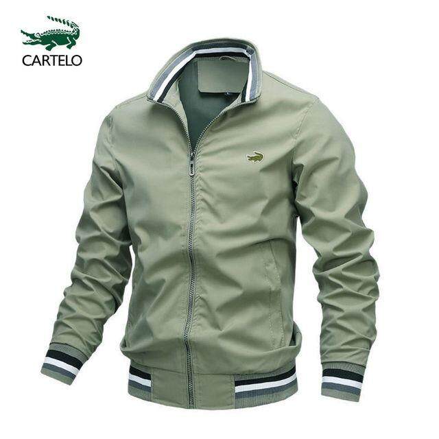 Cartelo thương hiệu mùa xuân nam Áo khoác jacket thời trang Áo khoác giản dị áo khoác thể thao ngoài