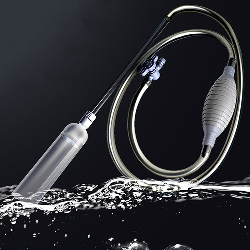 Ministar 1.5m Easy to operate Aquarium Clean Fish Tank Vacuum Siphon Pump Cleaner Tool
