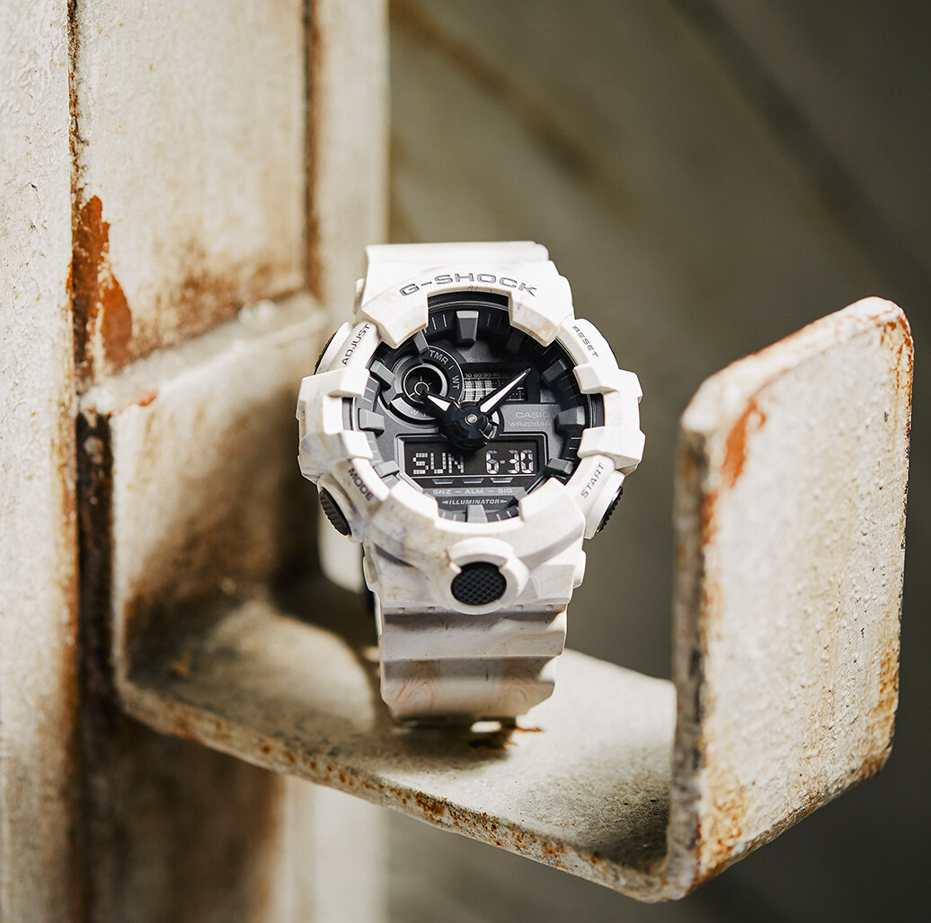GA-700WM-5A NEW Casio G-shock Mens Watch Utility Wavy Marble GA