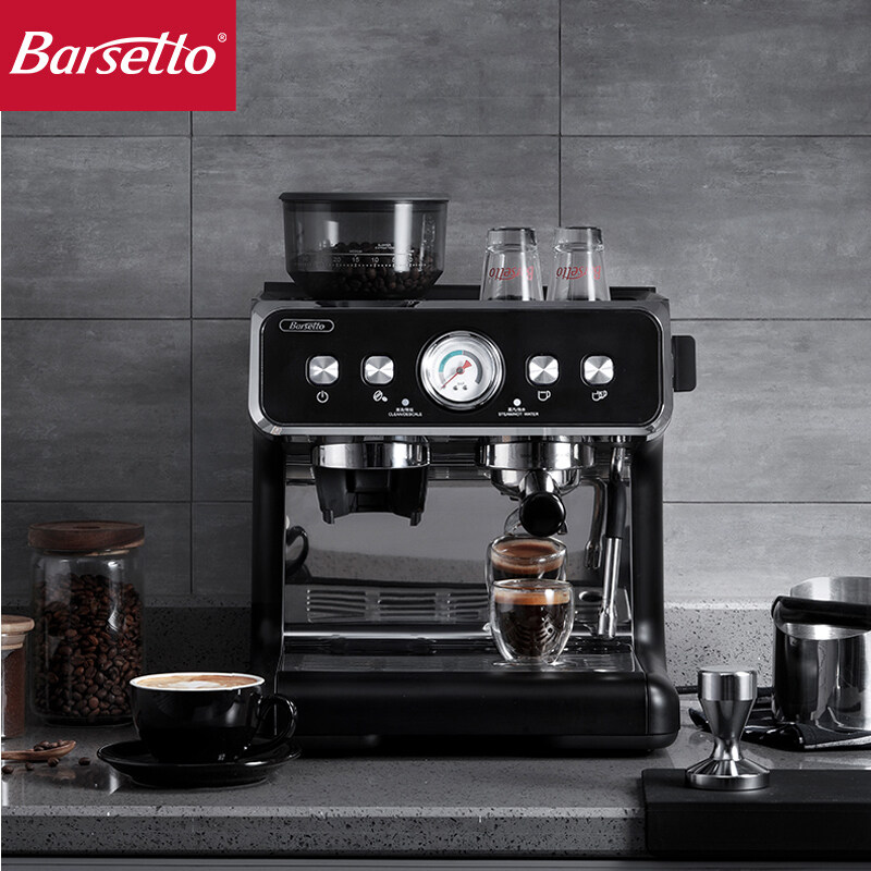 Barsetto commercial coffee machine grinding integrated espresso machine semiautomatic pump