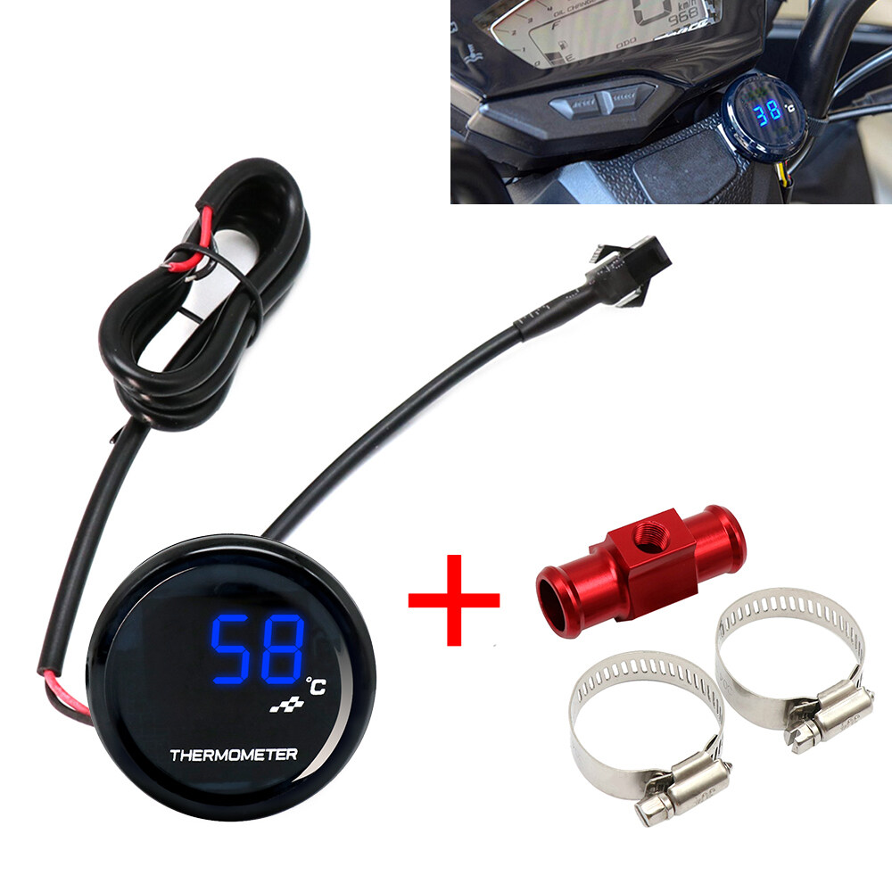 Xe Máy ZSDTRP, Đồng Hồ Đo Nhiệt Độ Nước KOSO Cảm Biến Nhiệt Độ Nước Với Bộ Chuyển Đổi 18Mm （ Màu Ngẫu Nhiên ）