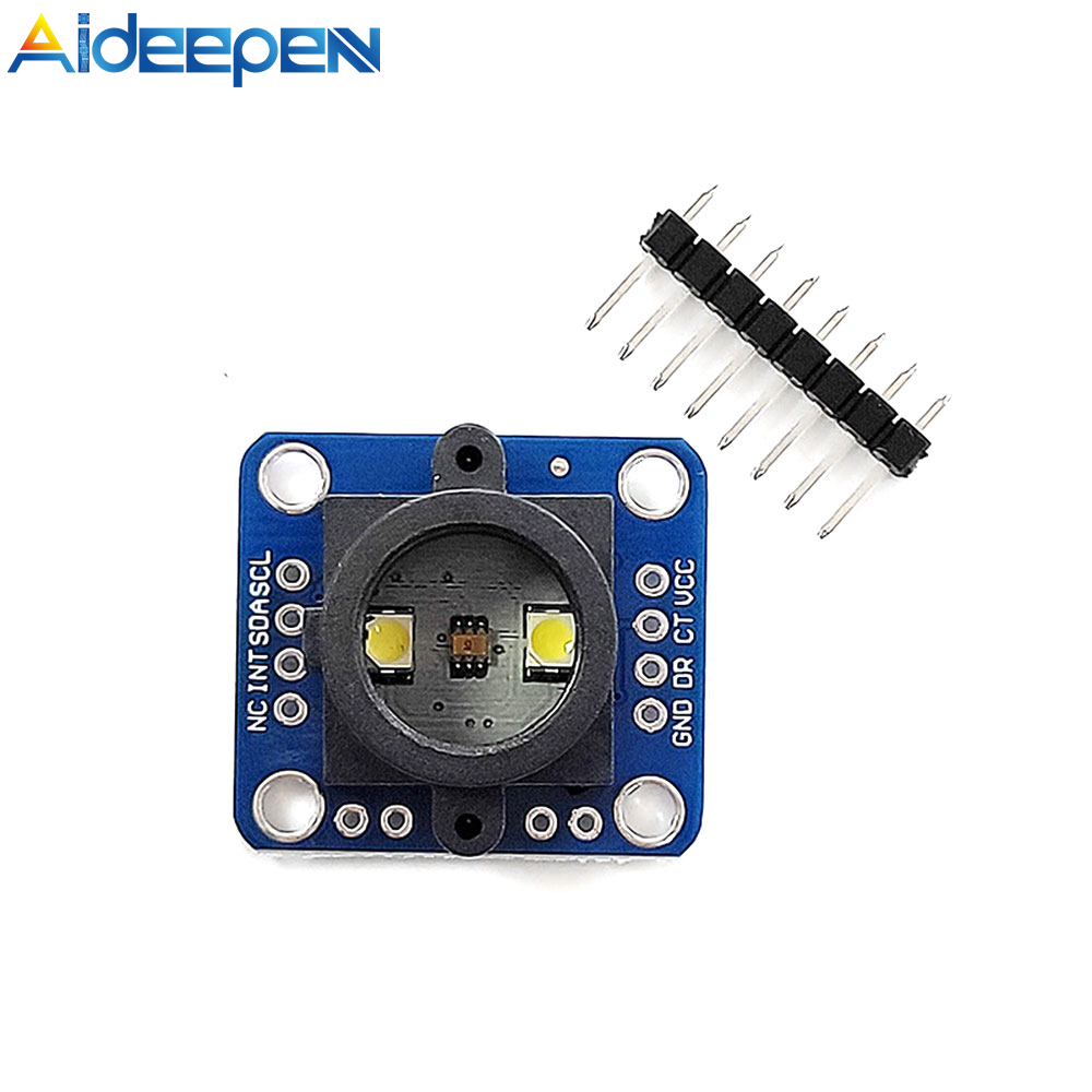 Aideepen mô-đun cảm biến nhận dạng màu gy-33 tcs34725 thay thế mô-đun cảm biến nhận dạng đèn led điện tử tự làm tcs230 tcs3200 có thể điều chỉnh độ sáng