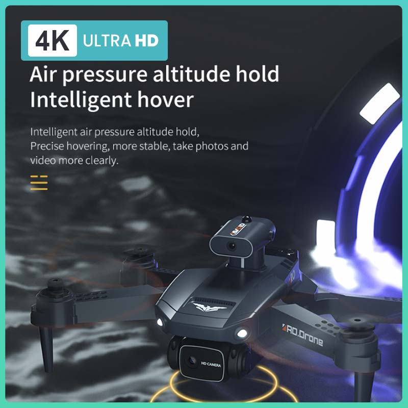 H106 RC plane Three sided Obstacle Avoidance Remote Control helicopter 4K HD ESC Dual Camera Optical Flow Fixed High Aerobatic Rollover Fold Toys ราคา 1,576 บาท*ส่งฟรี