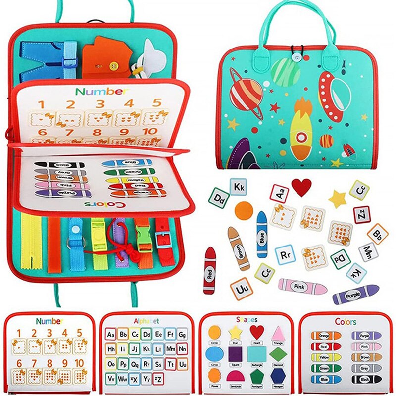 Montessori Toddler bận rộn Board mầm non trí tuệ cho trẻ em học tập cảm giác ban bé Đồ chơi giáo dục sớm cho KS Quà Tặng