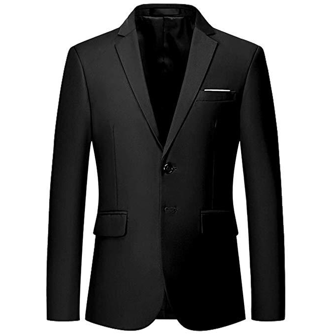 Áo Khoác Nam Một Hàng Khuy Bộ Vest Ôm Vừa Vặn Áo Khoác Bộ Tuxedo Cưới Chic Áo Khoác