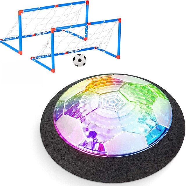 Air Power Hover ลูกฟุตบอลในร่มของเล่นฟุตบอลที่มีสีสันเพลงแสงกระพริบบอลของเล่นเด็กเกมกีฬาของขวัญเพื่อการศึกษาของเด็ก
