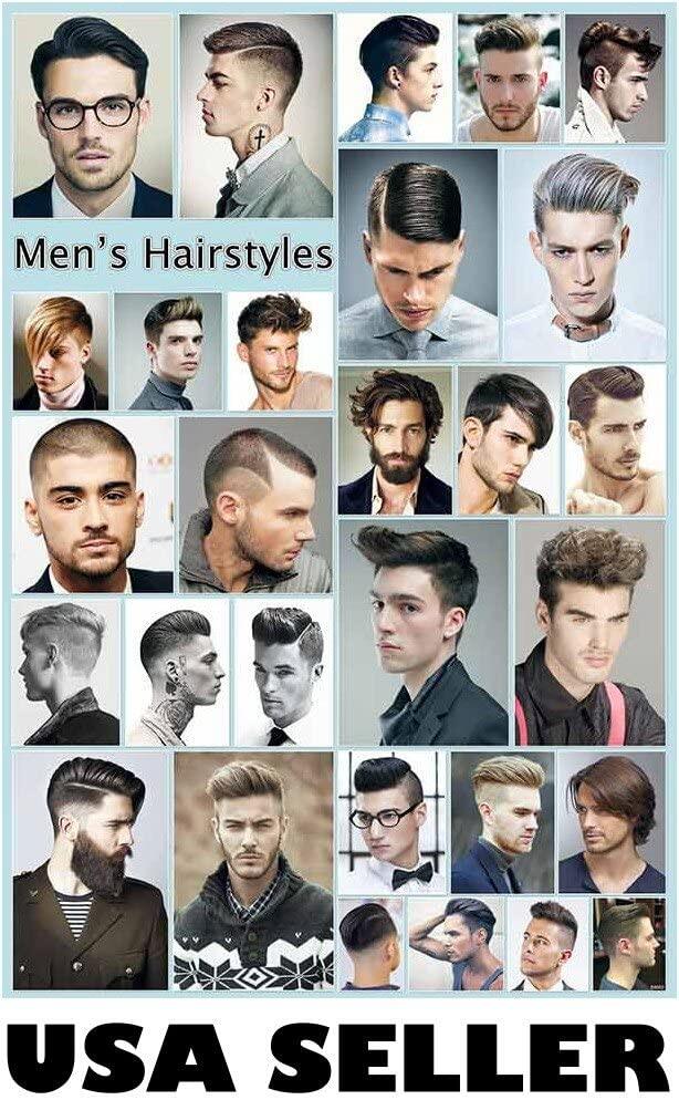 Mens celebrity hairstyles -C POSTER with hair styles salon mens haircut  guide sent FROM USA in PVC pipe | Lazada PH
