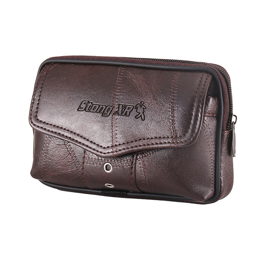 Genuine Leather Waist Packs Men Classic Texture Chic Travel Casual Fanny