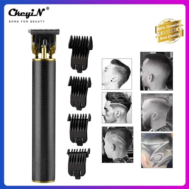 Máy cắt tóc ckeyin tiện dụng máy cắt tóc điện cắt tóc không dây 0mm hình chữ T khắc đầu hói Máy cắt tóc điện cho Tóc máy cắt tóc điện mạnh mẽ cho cả người lớn và trẻ em RC440