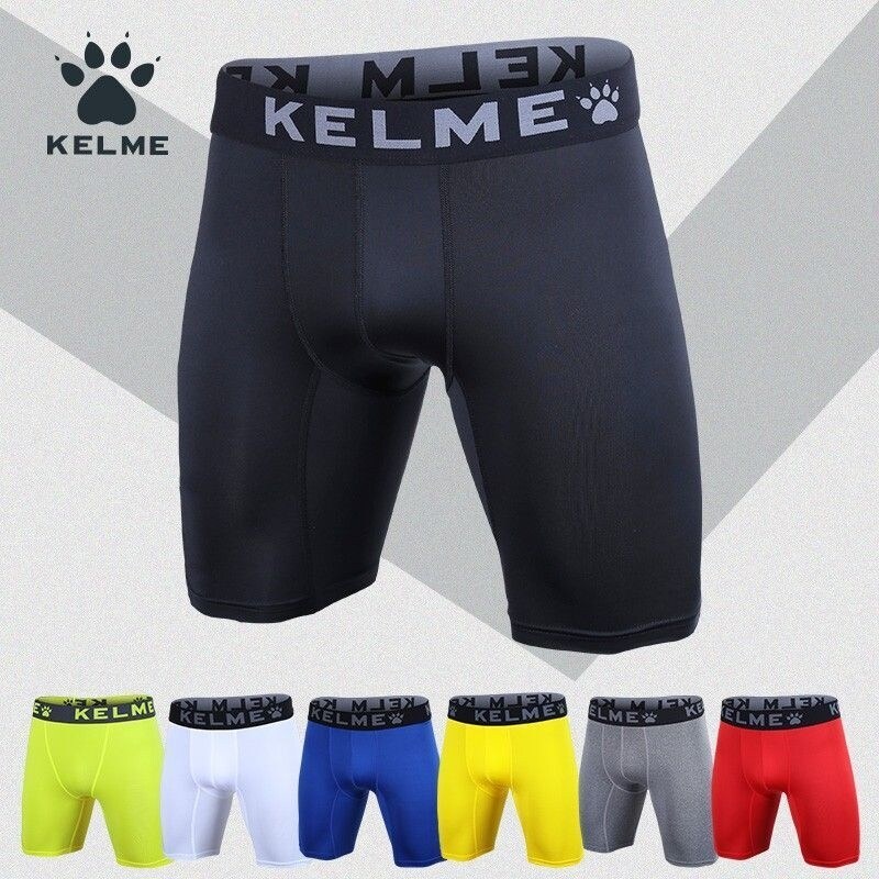 KELME KELME tight shorts men's sports quick-drying high-elastic football tackle pants basketball leggings five-point pants Titleist
