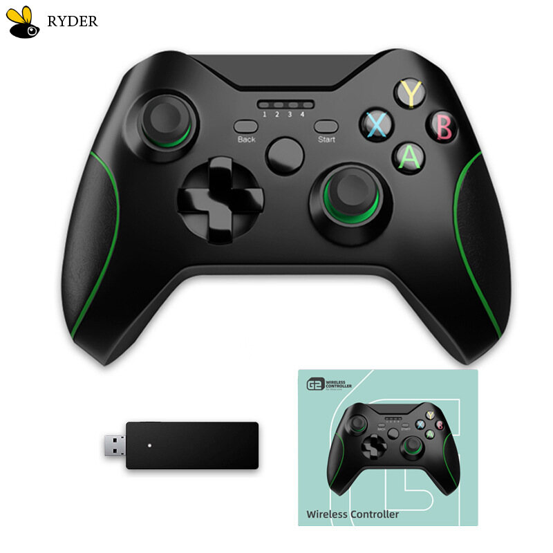 Thiết Kế Công Thái Học Chức Năng Rung Kép Tương Thích Với Xbox One Ps3 360 Bộ Điều Khiển Chỉ Báo Đèn LED Độ Chống Trượt 2.4G Không Dây Có Trò Chơi