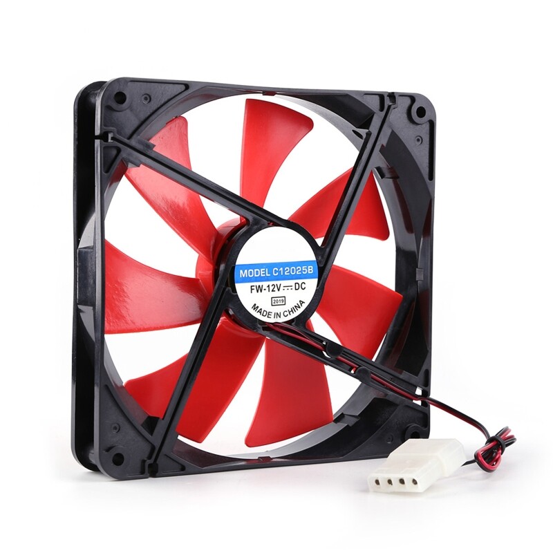 Quạt Làm Mát CPU Không Ồn 12V 4 Pin 140Mm DC, Bộ Làm Mát Máy Tính Điều Chỉnh Tốc Độ 2300 Vòng/phút Luồng Khí Cao Yên Tĩnh Cho PC Chassis
