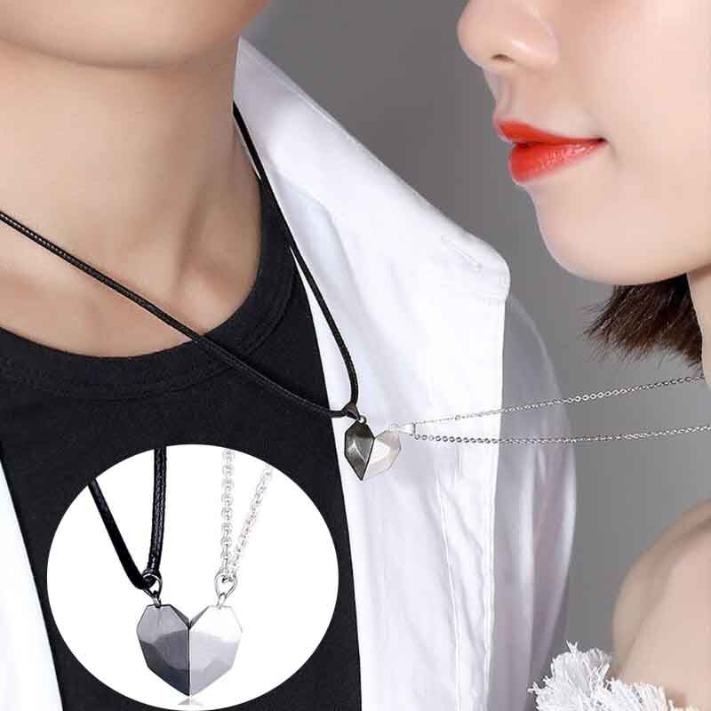 [Thebestlove88] 2 món quà sinh nhật kỷ niệm đẹp cho cặp đôi bạn bè và gia đình mặt dây chuyền đôi từ tính thu hút lẫn nhau khoảng cách Vòng cổ trái tim trái tim tình nhân