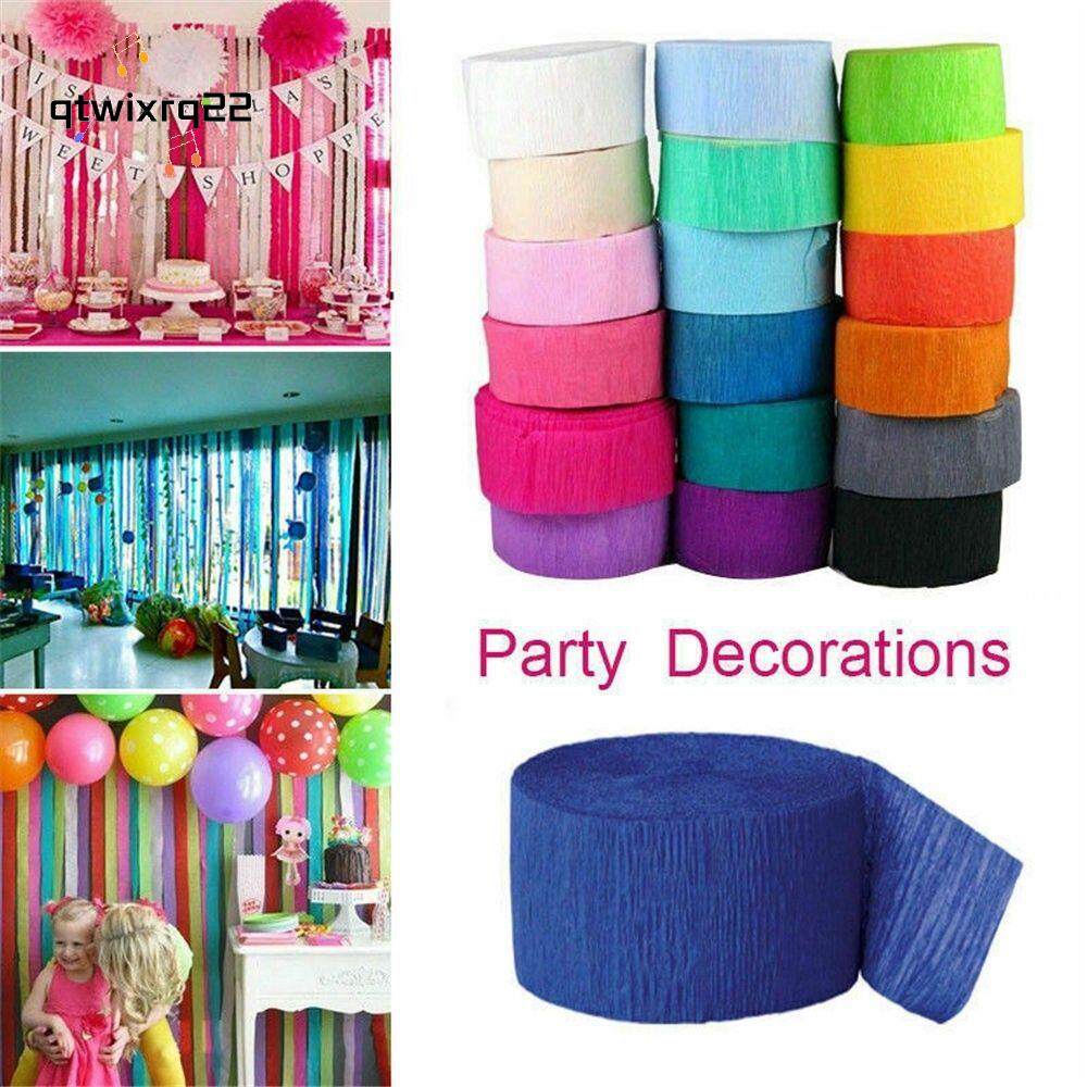 23m DIY Crepe Paper Party Streamer Celebration Garland / Party Decor  backdrop, Hobbies & Toys, Stationery & Craft, Occasions & Party Supplies on  Carousell