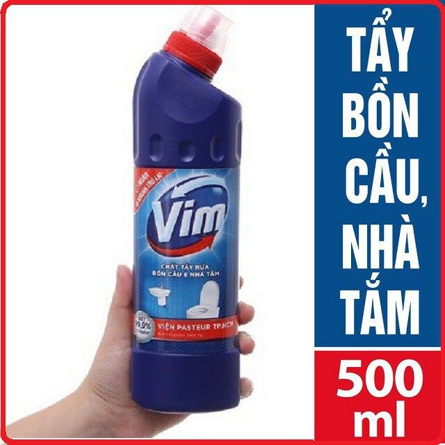 Nước tẩy bồn cầu vim diệt khuẩn 500ml - xanh biển