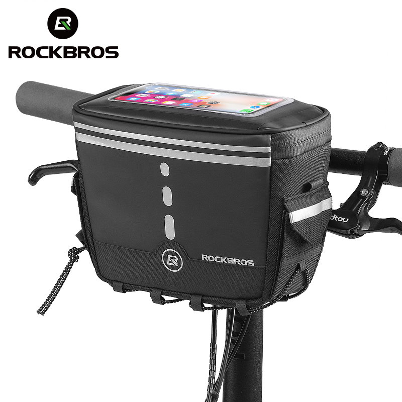 Rockbros túi xe đạp cho xe leo núi túi đựng lắp đặt tay lái chống nước túi đựng điện thoại, túi xe đạp 7.5" tàu sân bay phụ kiện xe đạp