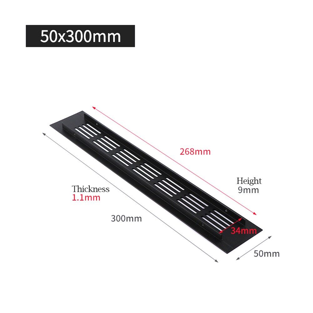 Lưới tản nhiệt thông gió bằng hợp kim nhôm màu đen lưới tản nhiệt thông gió 50mm