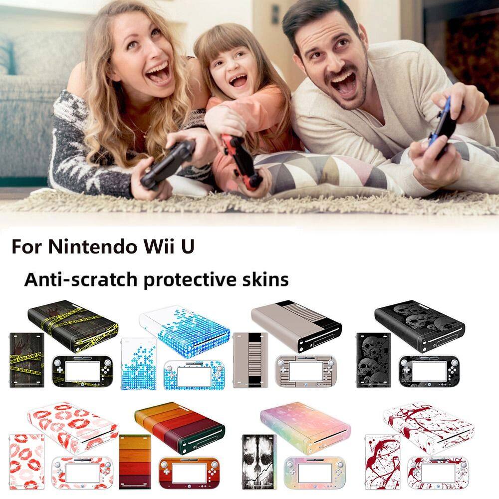 REYVICTORIA Chống trầy xước Tự làm Dành cho Nintendo Wii U Vinyl Nhãn dán