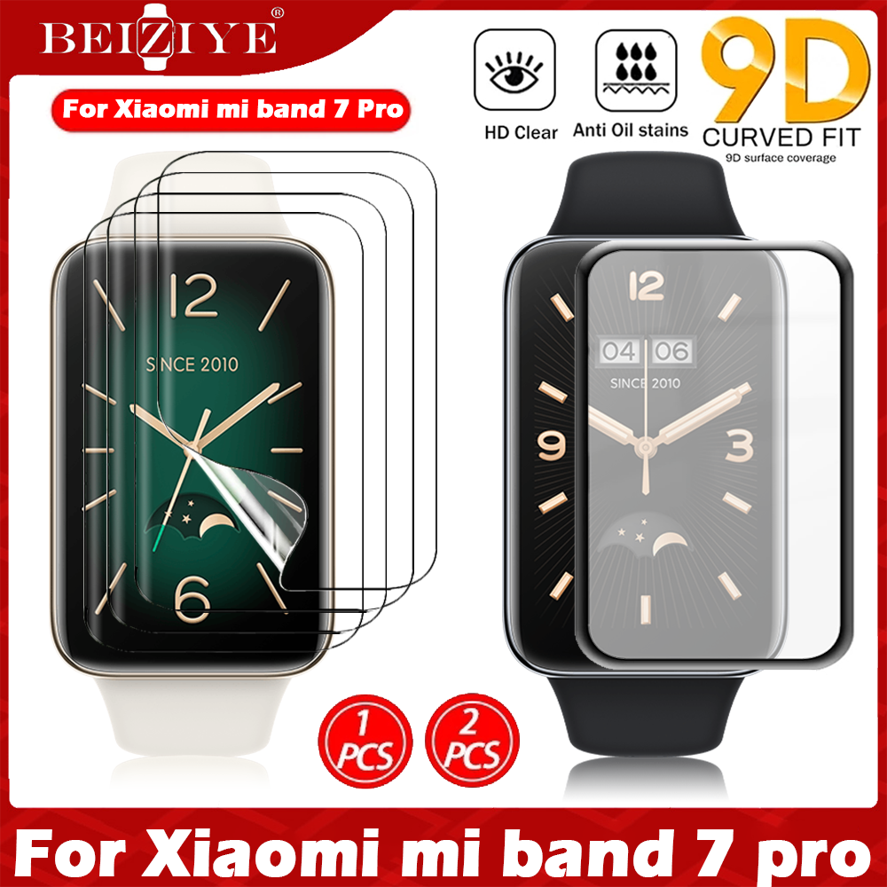 Màn hình cong 3D Full Edge cho Bảo vệ màn hình Xiaomi mi Band 7 pro Smartwatch Bảo vệ Phim Bảo vệ Mề
