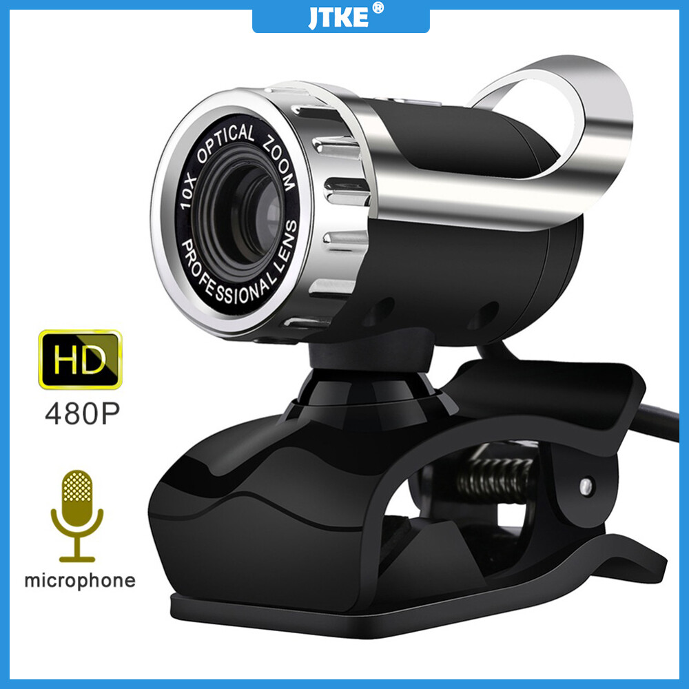Máy Ảnh Web JTKE 360 Độ HD, Webcam USB Cho Máy Tính Có Micro Cho Skype Youtube, Máy Tính Xách Tay, Máy Tính Xách Tay
