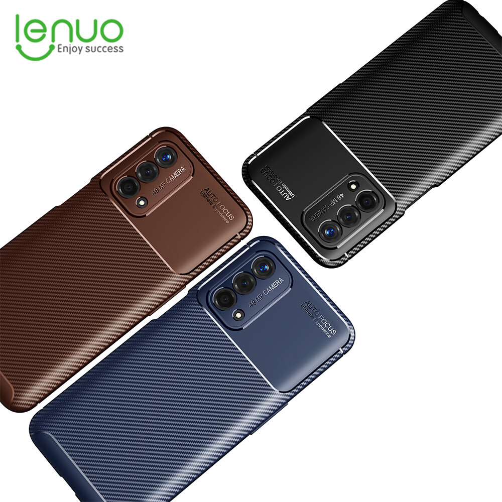 Lenuo Ốp lưng cho OnePlus NORD N200 5G/NORD N10 5g Ốp lưng điện thoại điện thoại di động mờ chống trầy xước chống sợi Carbon TPU sốc cho Oneplus NORD N200 5G/NORD N10 5g