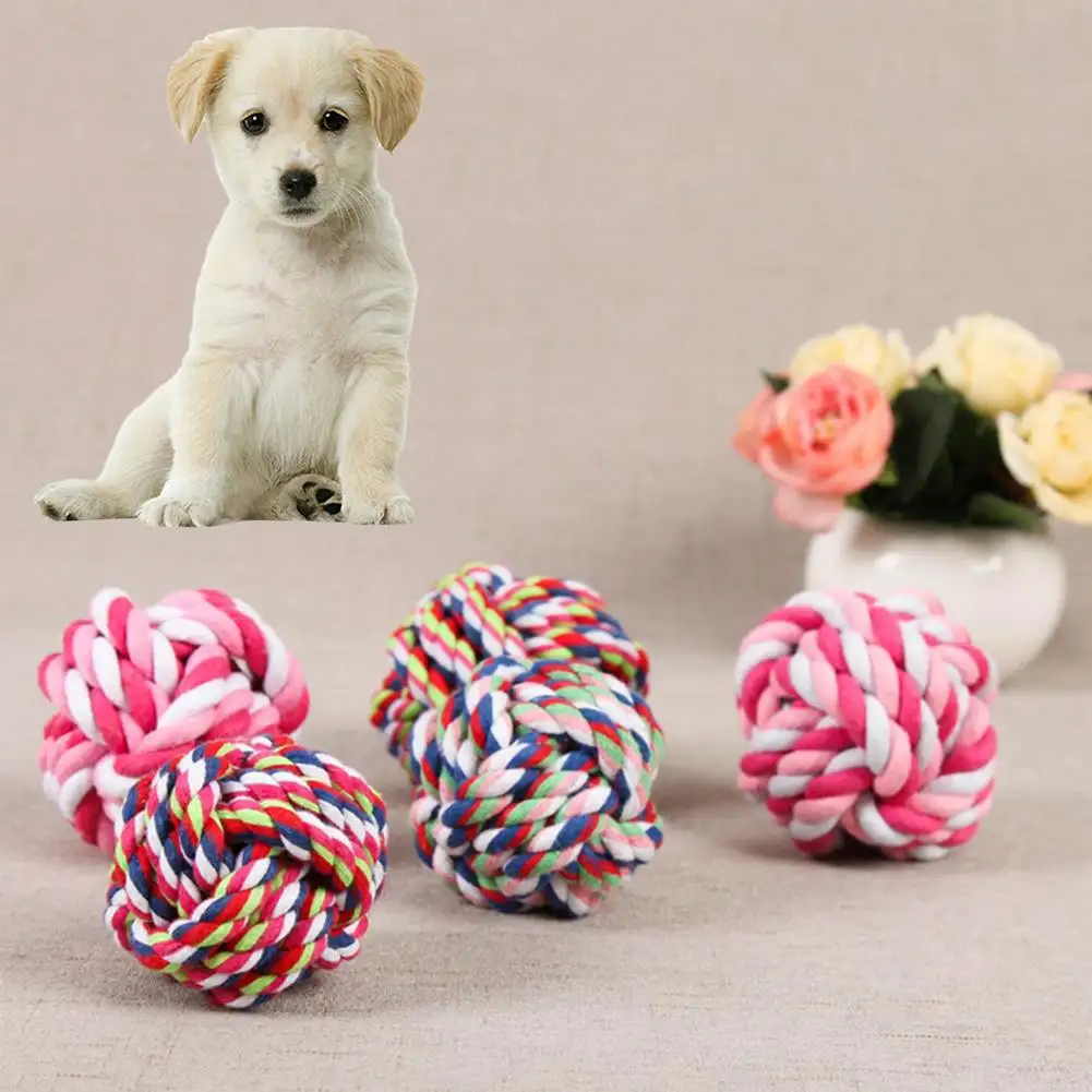 knot ball dog toy
