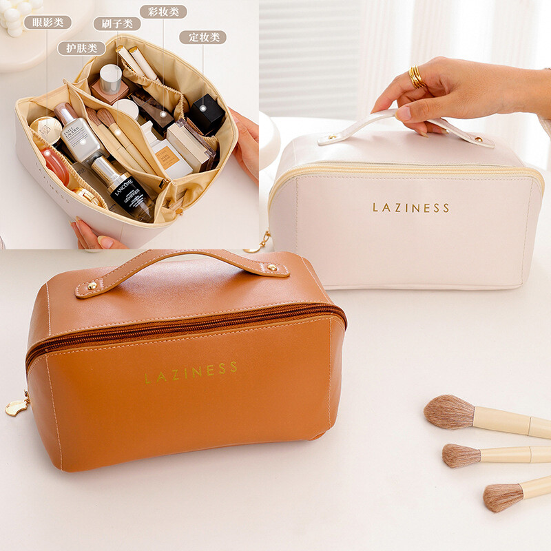 Outdoor Girl Makeup Bag Large Capacity Women Cosmetic Bag Multiple Compartments Toiletries Organizer Waterproof Female Storage Make Up Cases