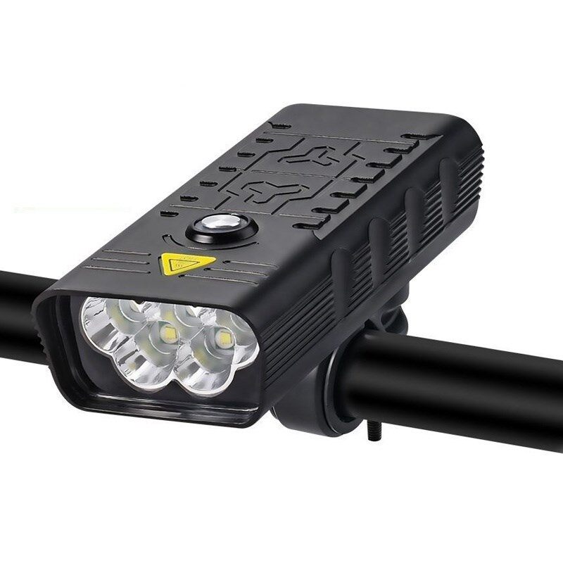 10000mah đèn xe đạp có thể sạc qua usb 3000 lumens đèn pha xe đạp 5t 6 led siêu sáng đèn pin đèn trước và back đèn hậu